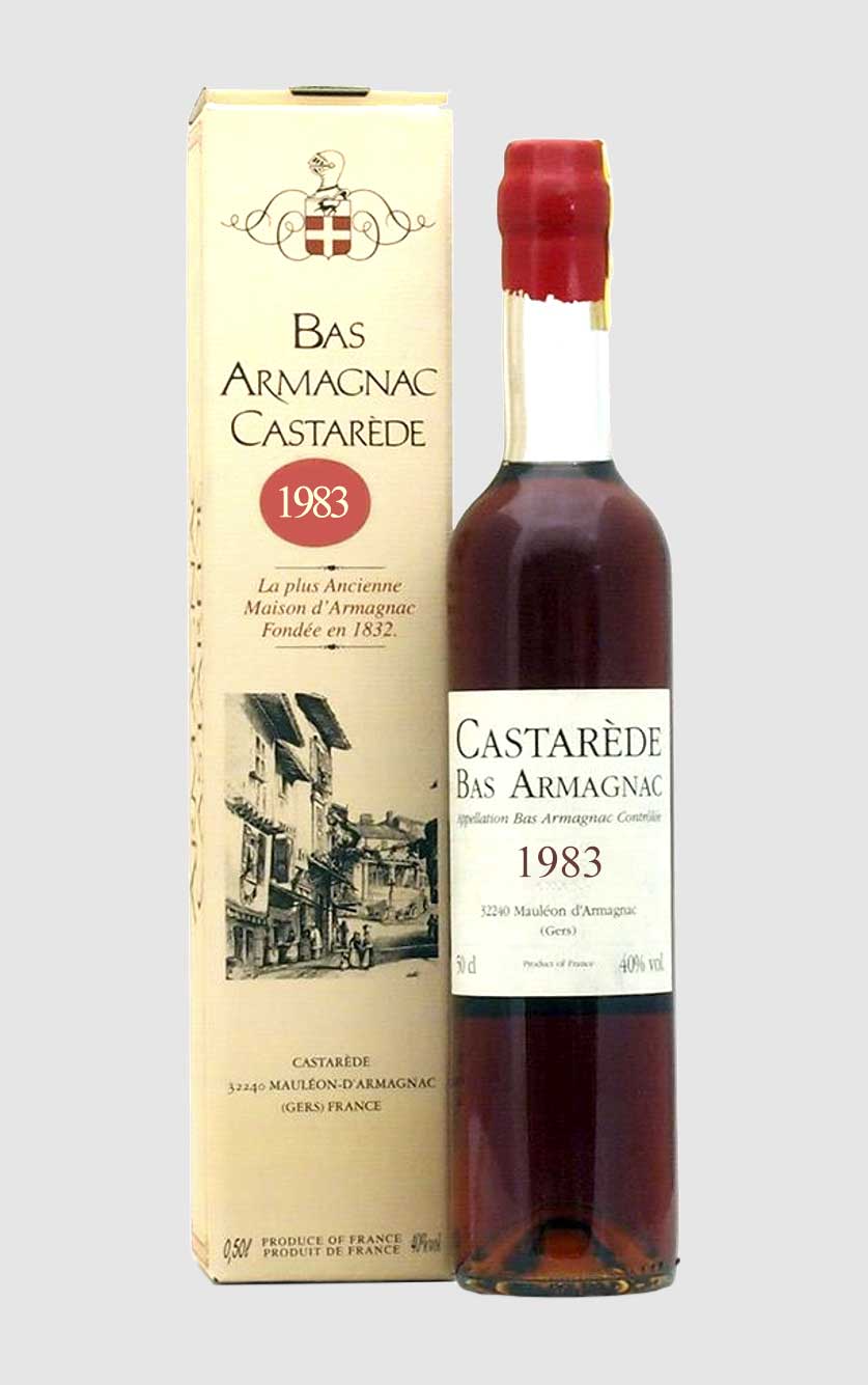 Bas Armagnac Castarede 1983 Vintage - Eksklusiv Fransk Brandy